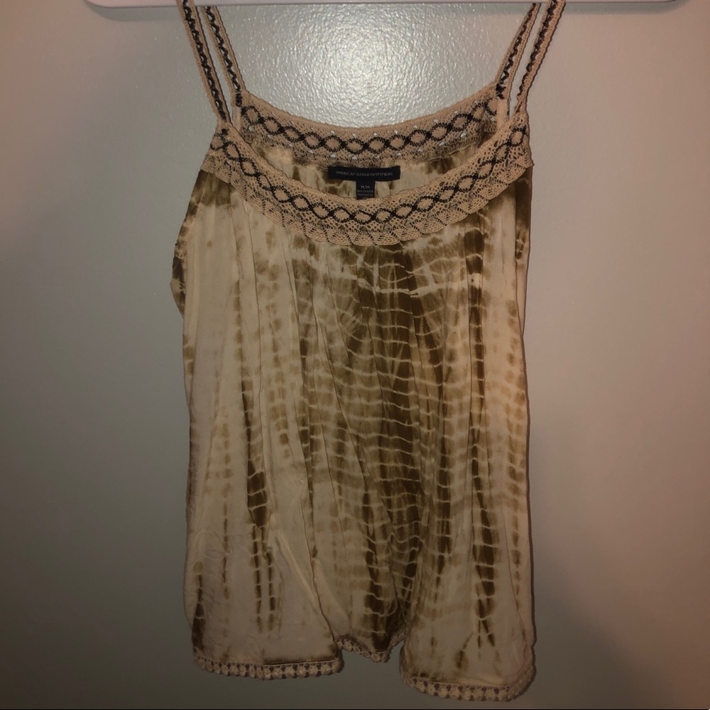 Brown Tye Dye Tanktop